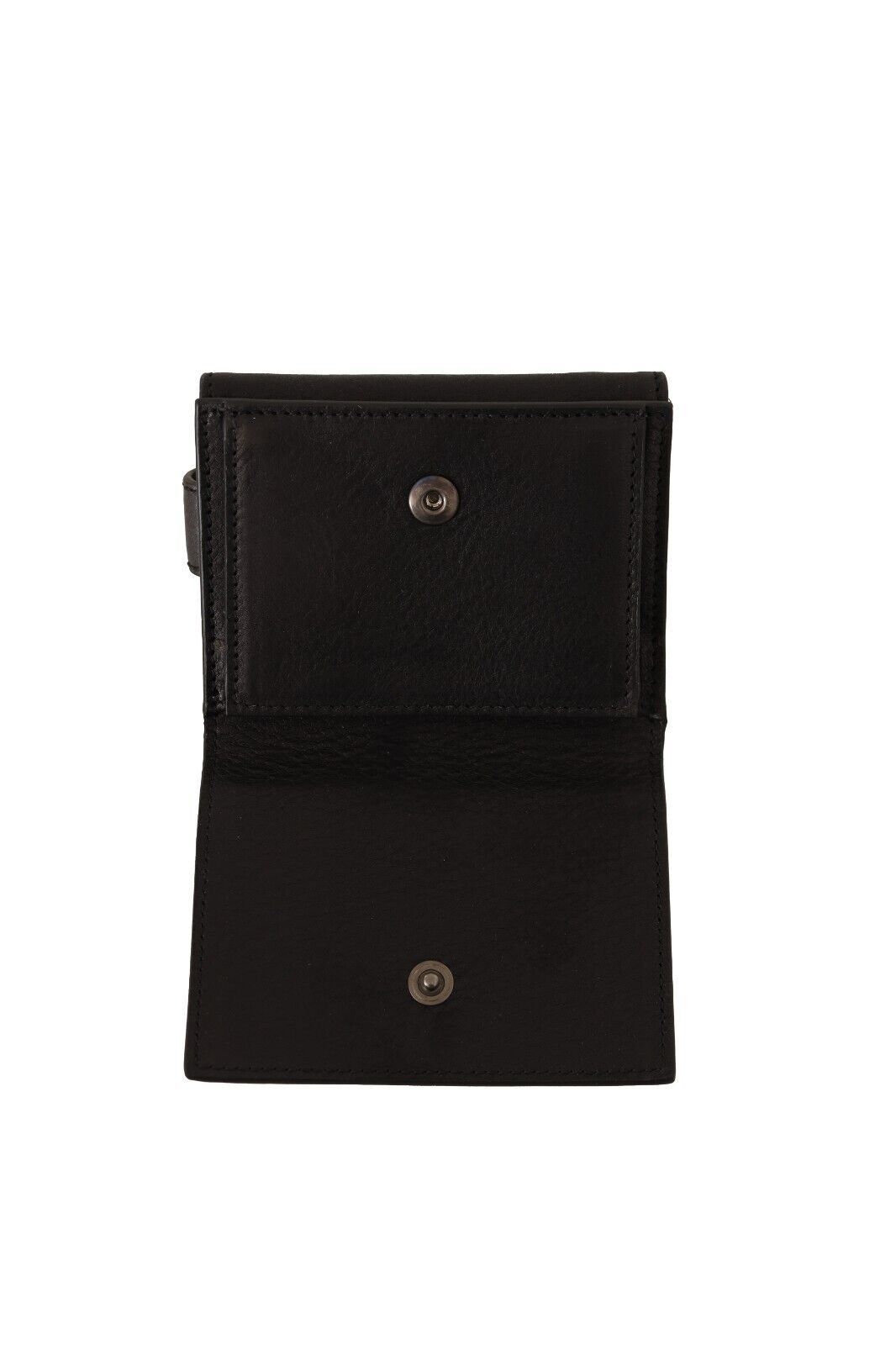 Dolce & Gabbana Elegant Black Leather Trifold Multi Kit - KALAJ