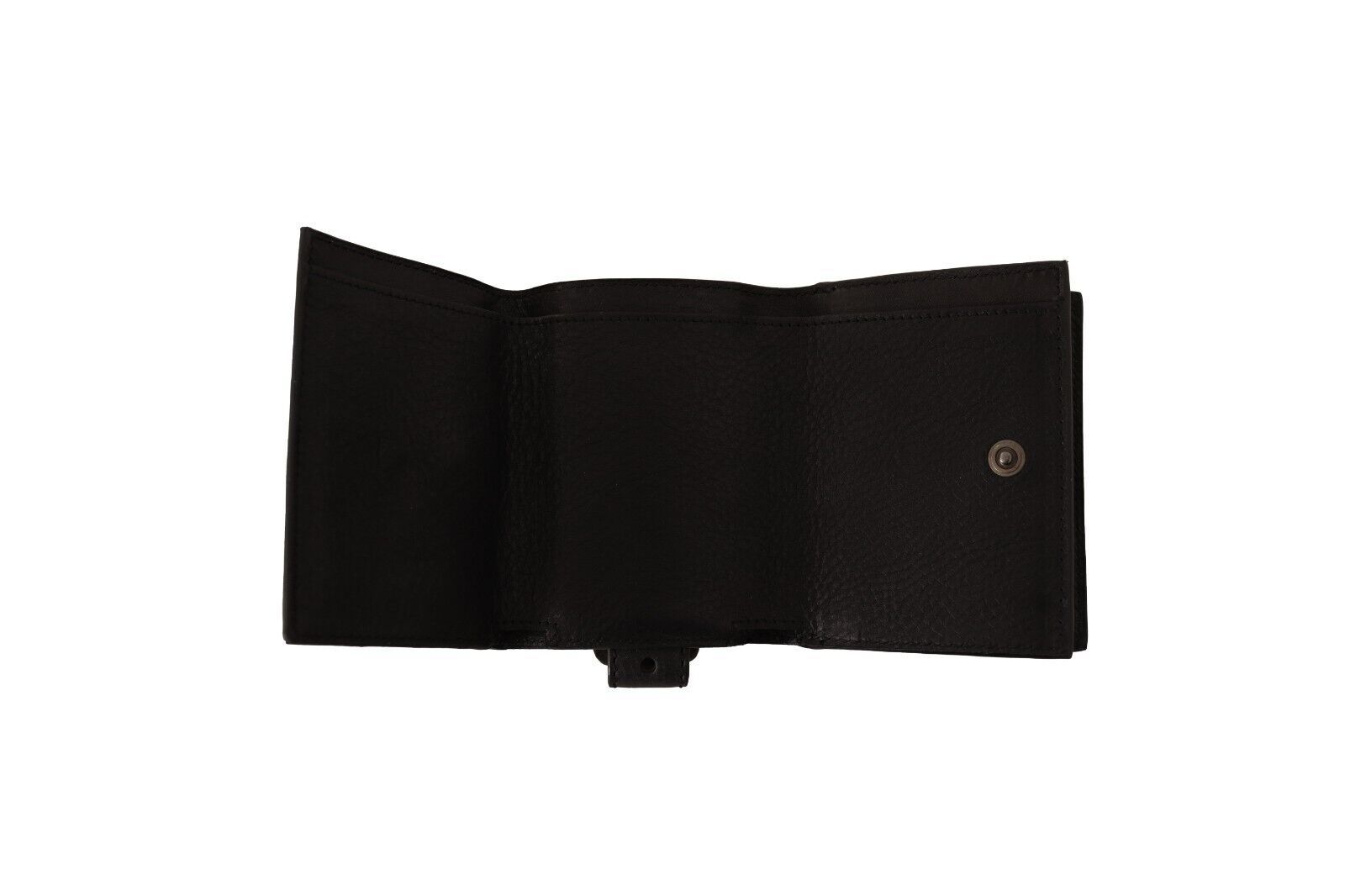 Dolce & Gabbana Elegant Black Leather Trifold Multi Kit - KALAJ