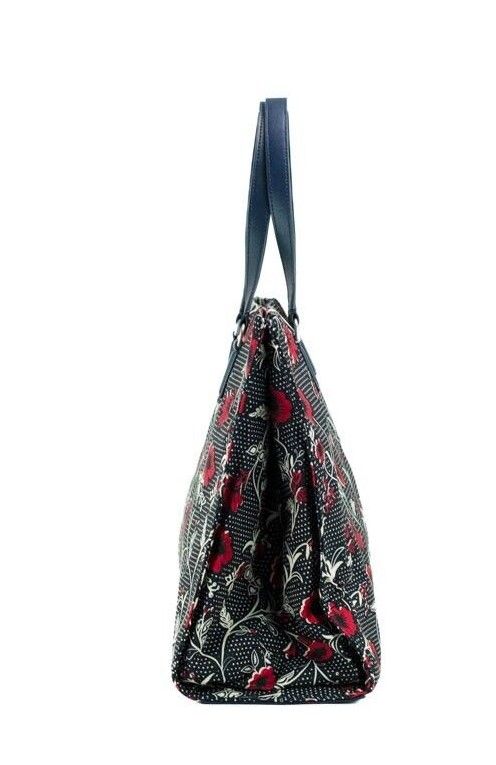 Tory Burch Medium Nylon Retro Batik Print Shoulder Tote Handbag - KALAJ