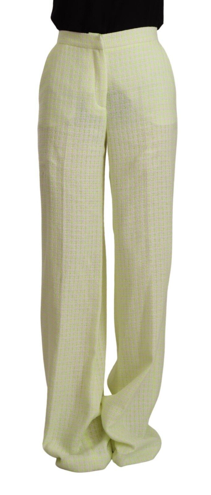 MSGM High-Waist Straight-Leg Chic Trousers