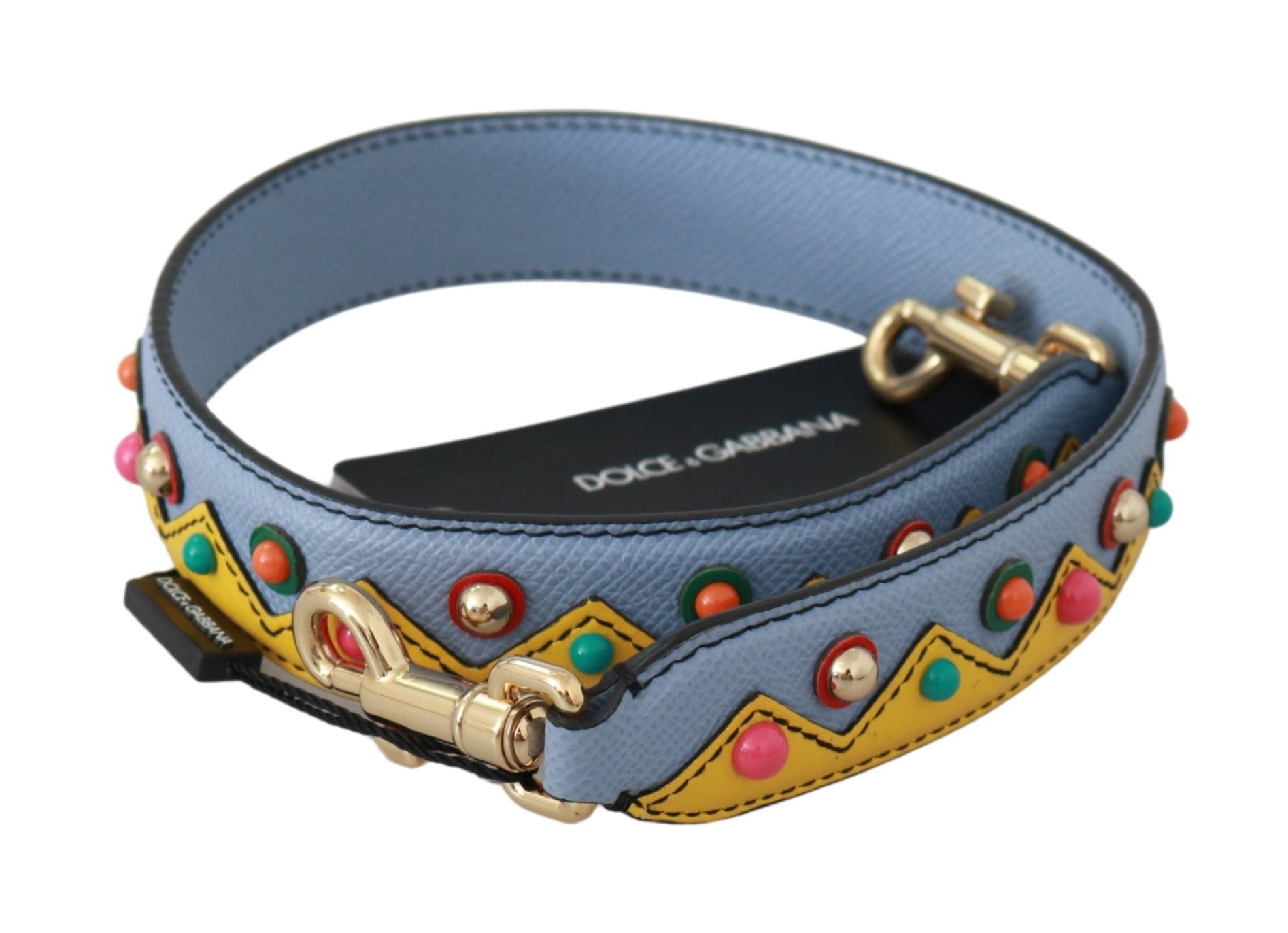 Dolce & Gabbana Multicolor Leather Shoulder Strap Accessory - KALAJ