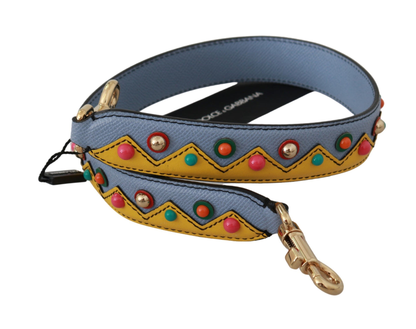 Dolce & Gabbana Multicolor Leather Shoulder Strap Accessory - KALAJ