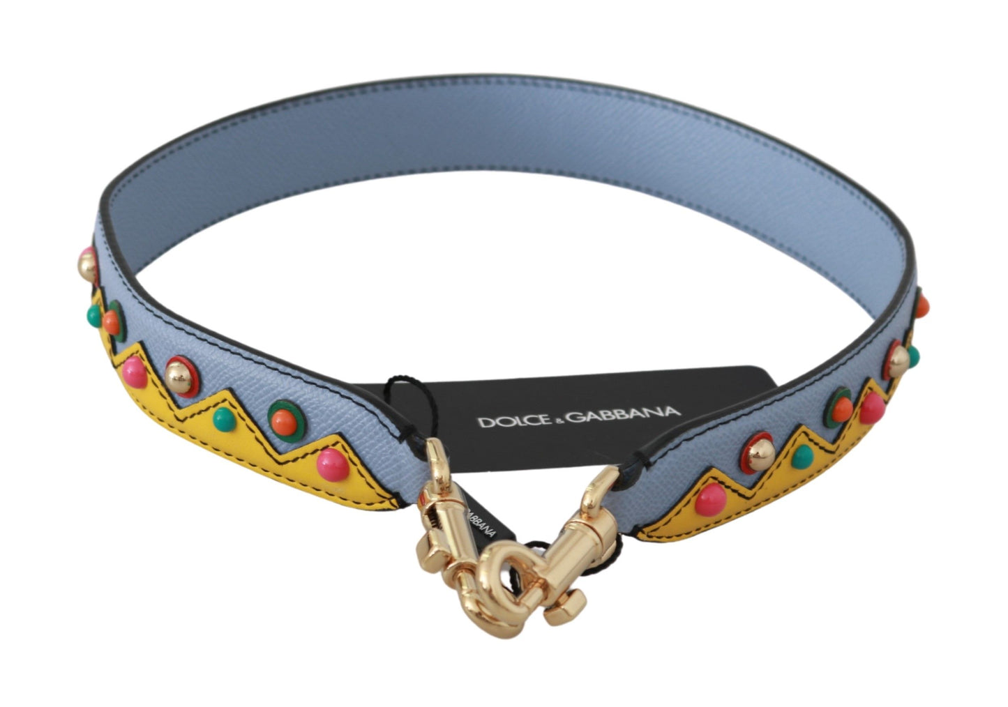 Dolce & Gabbana Multicolor Leather Shoulder Strap Accessory - KALAJ