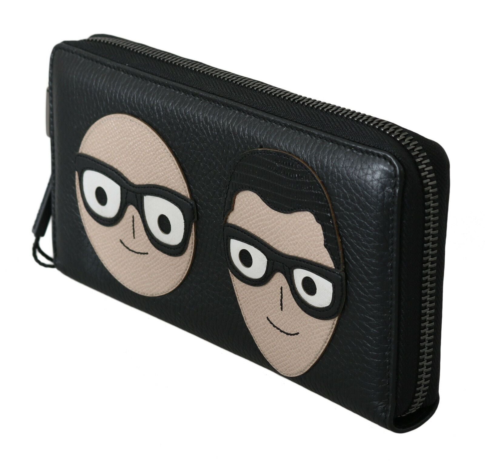 Dolce & Gabbana Elegant Black Leather Continental Wallet - KALAJ