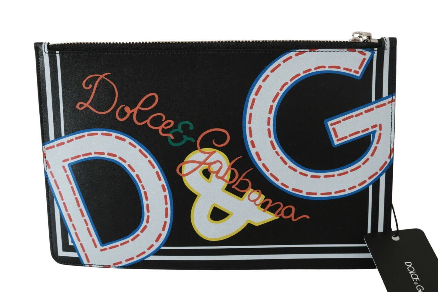 Dolce & Gabbana Elegant Black Leather Coin Wallet - KALAJ