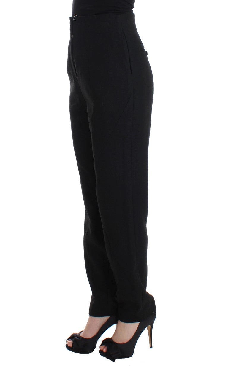 KAALE SUKTAE Elegant High-Waist Black Pants