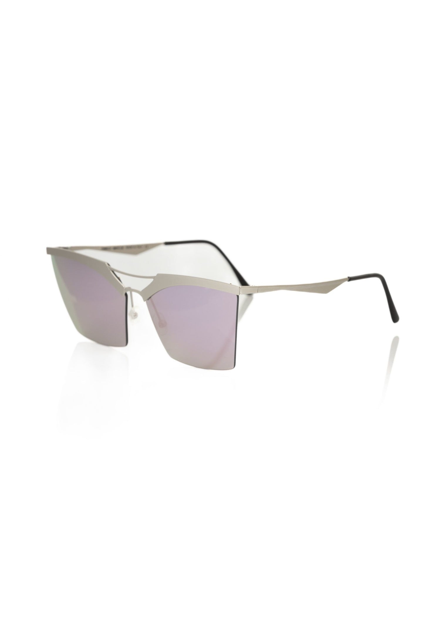 Frankie Morello Silver Metallic Women's Sunglass