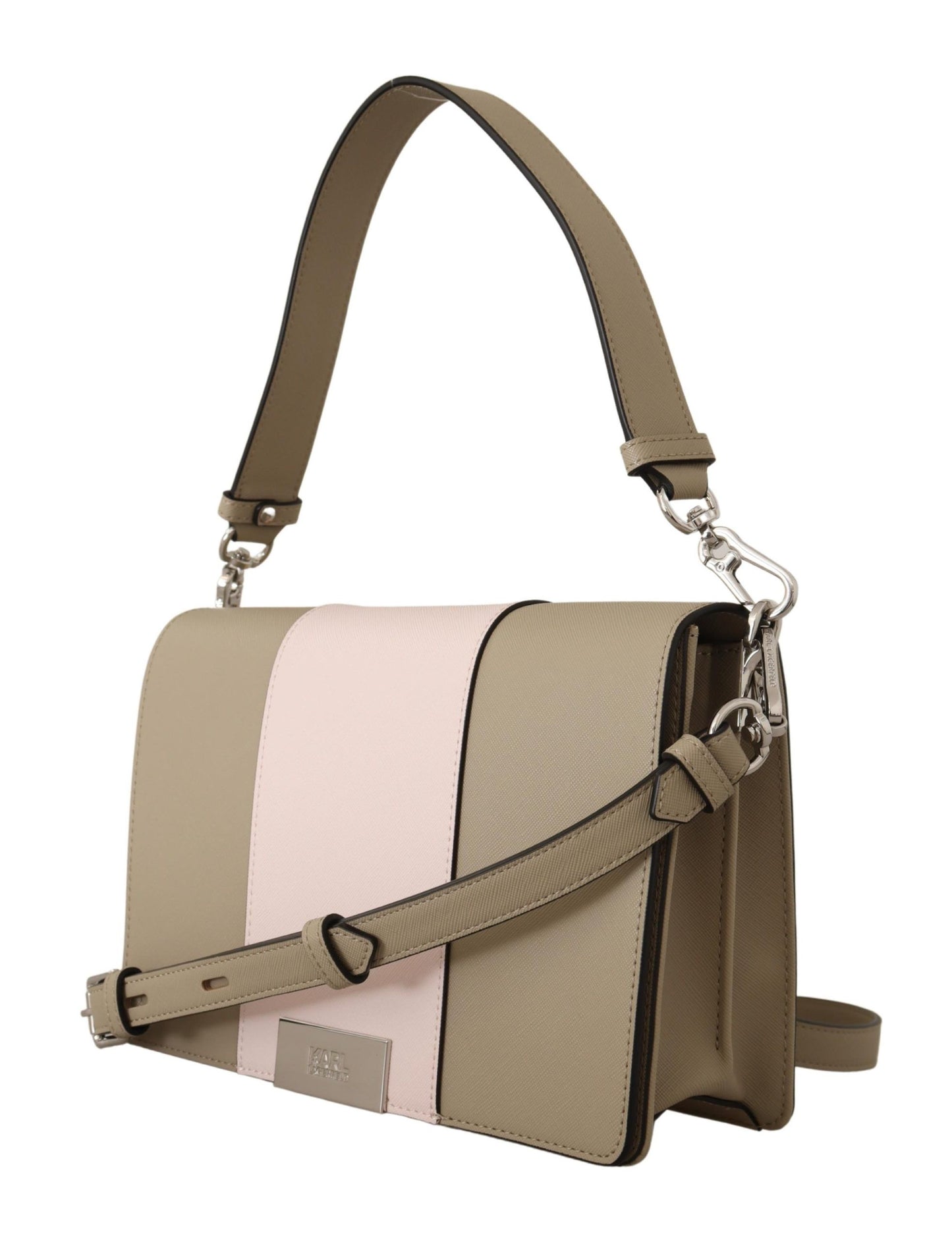 Karl Lagerfeld Chic Sage Shoulder Bag with Dual Straps - KALAJ