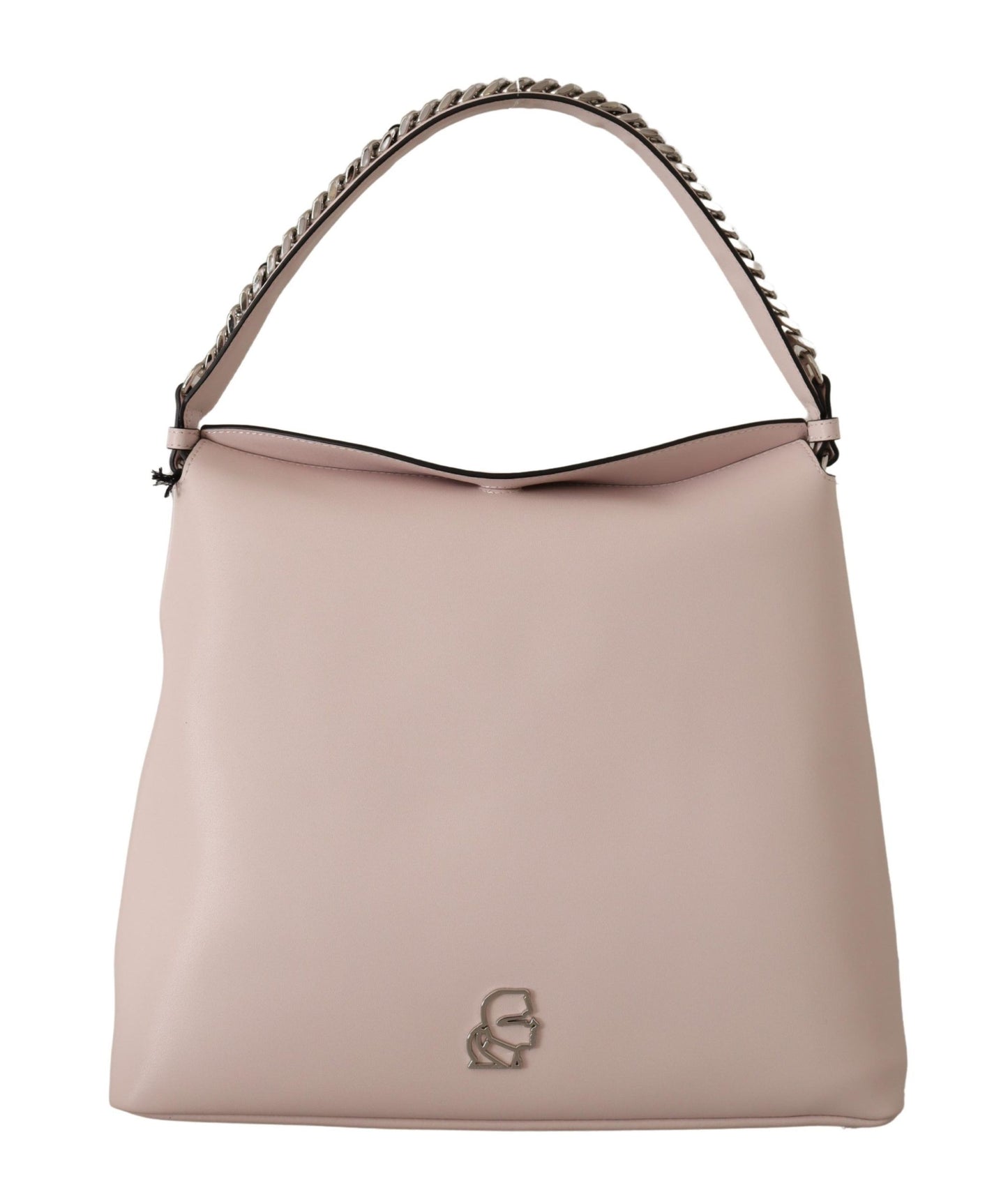 Karl Lagerfeld Elegant Mauve Chalk Leather Shoulder Bag - KALAJ