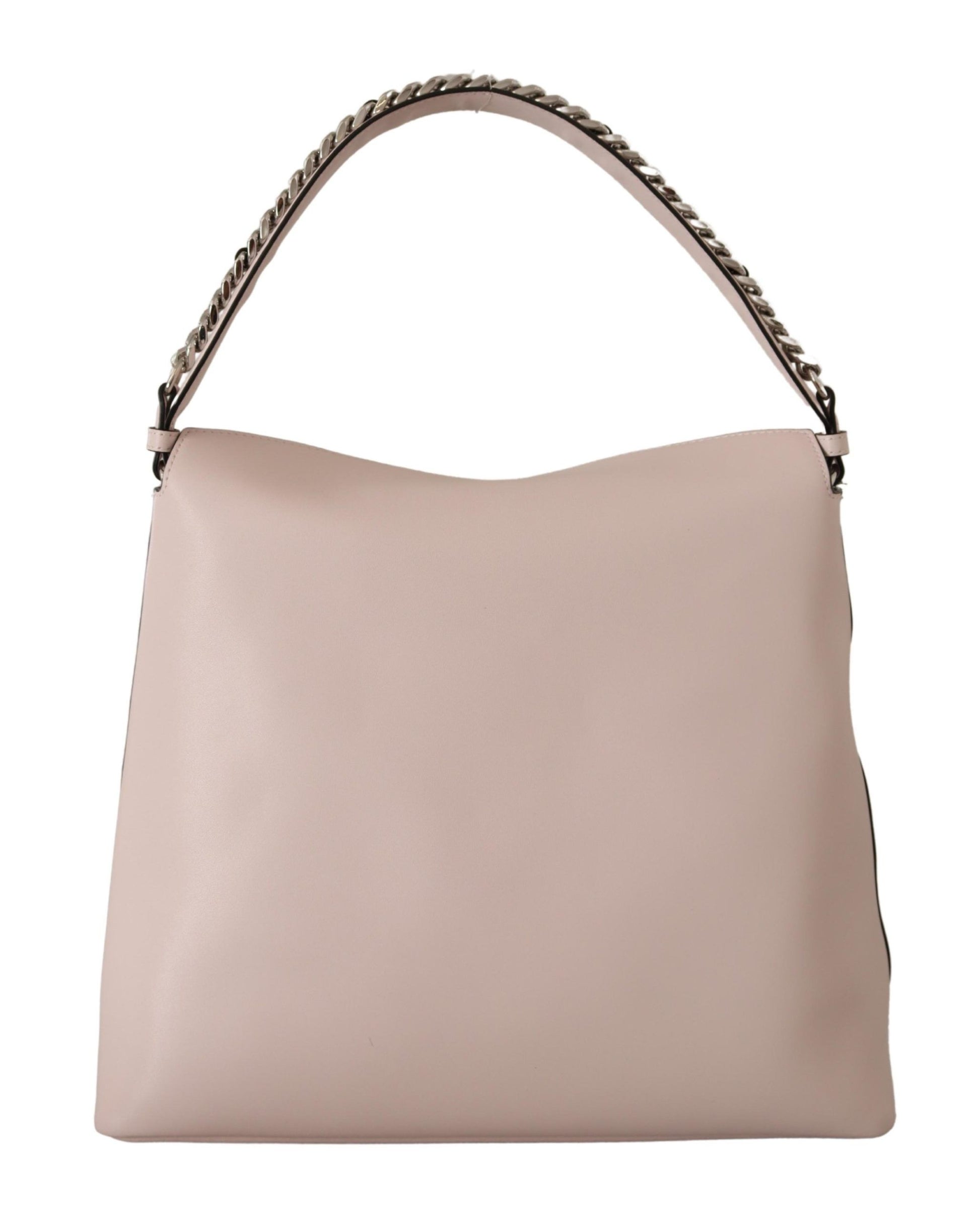 Karl Lagerfeld Elegant Mauve Chalk Leather Shoulder Bag - KALAJ