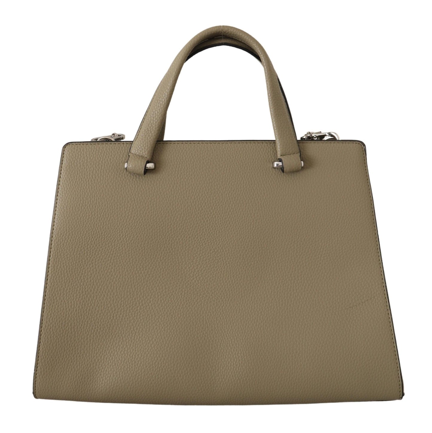 Karl Lagerfeld Enchanting Sage Green Leather Tote - KALAJ