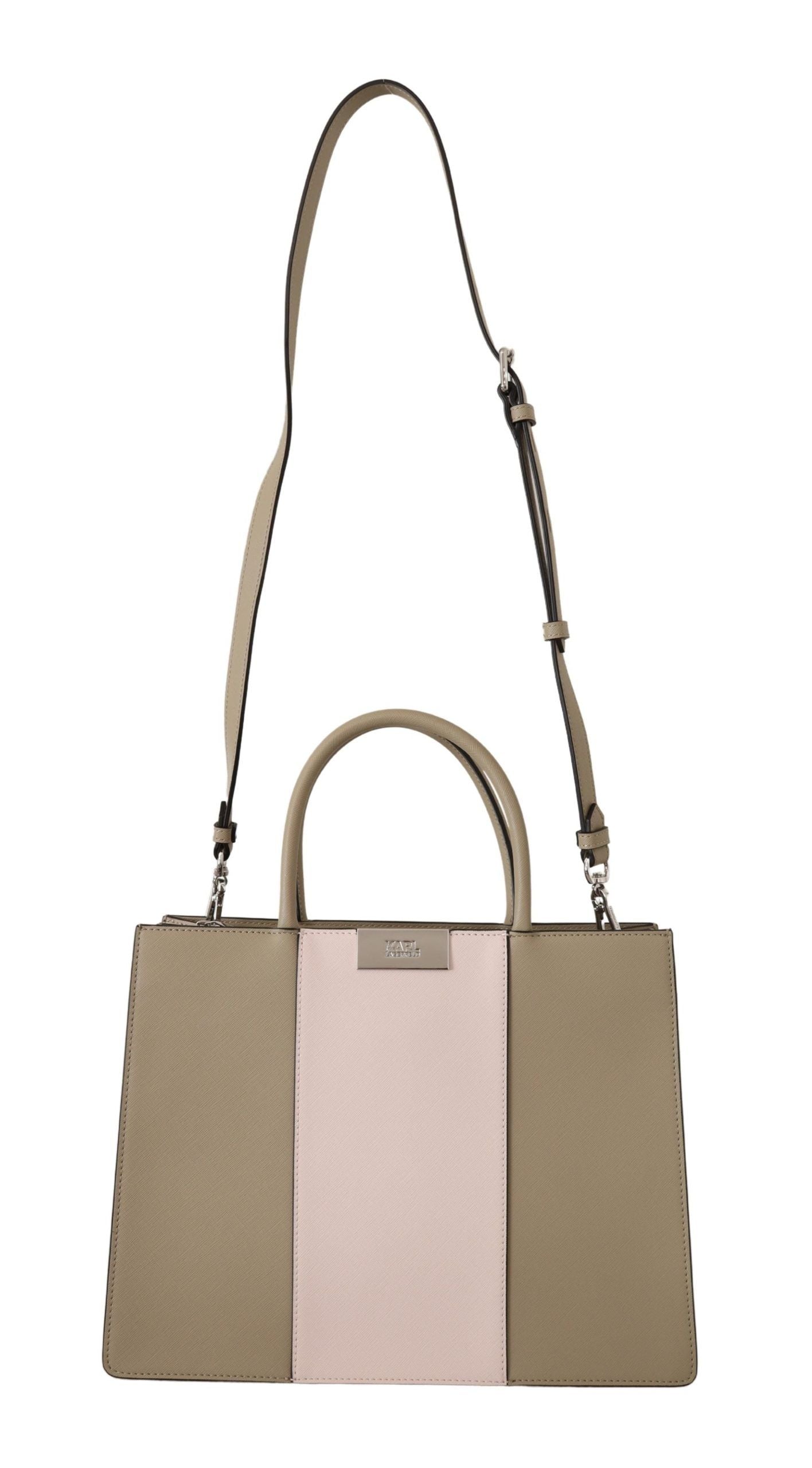 Karl Lagerfeld Elegant Sage Green Tote Shoulder Bag - KALAJ