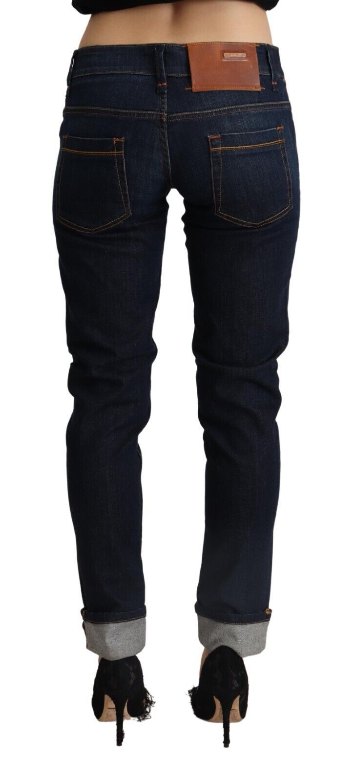 Acht Slim Fit Dark Blue Denim Elegance