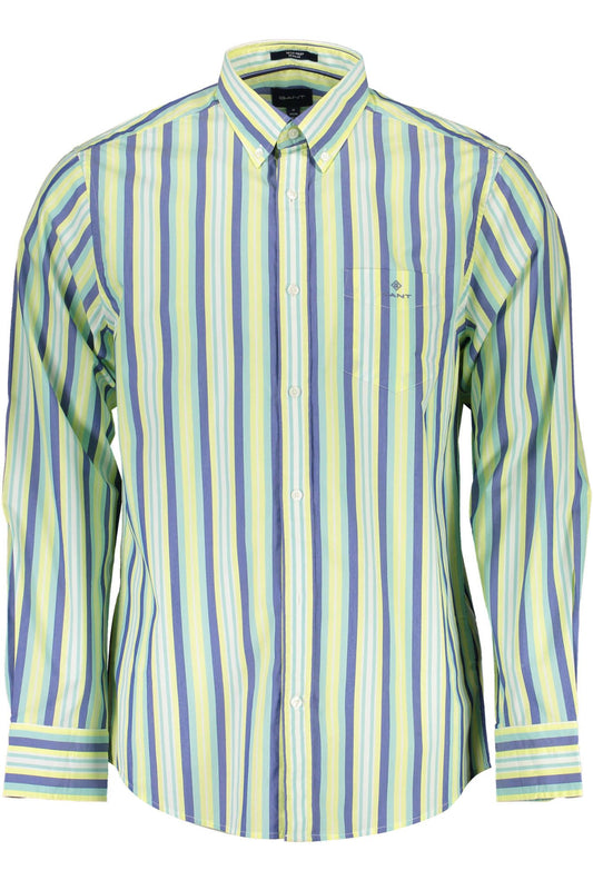 Gant Yellow Cotton Men Shirt