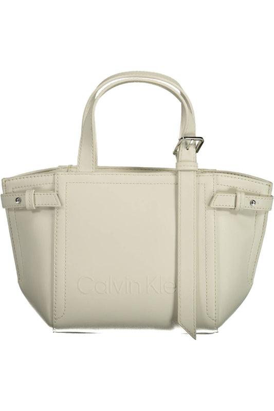 Calvin Klein White Polyester Women Handbag - KALAJ