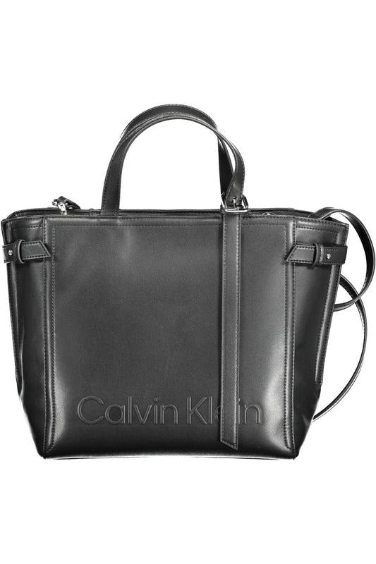 Calvin Klein Black Polyester Women Handbag - KALAJ