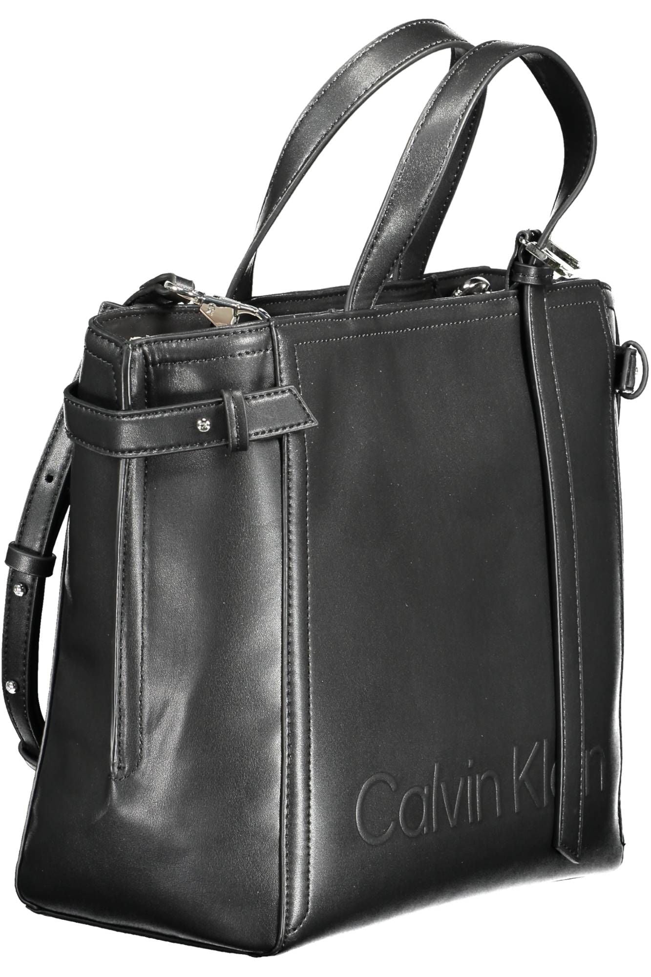 Calvin Klein Black Polyester Women Handbag - KALAJ