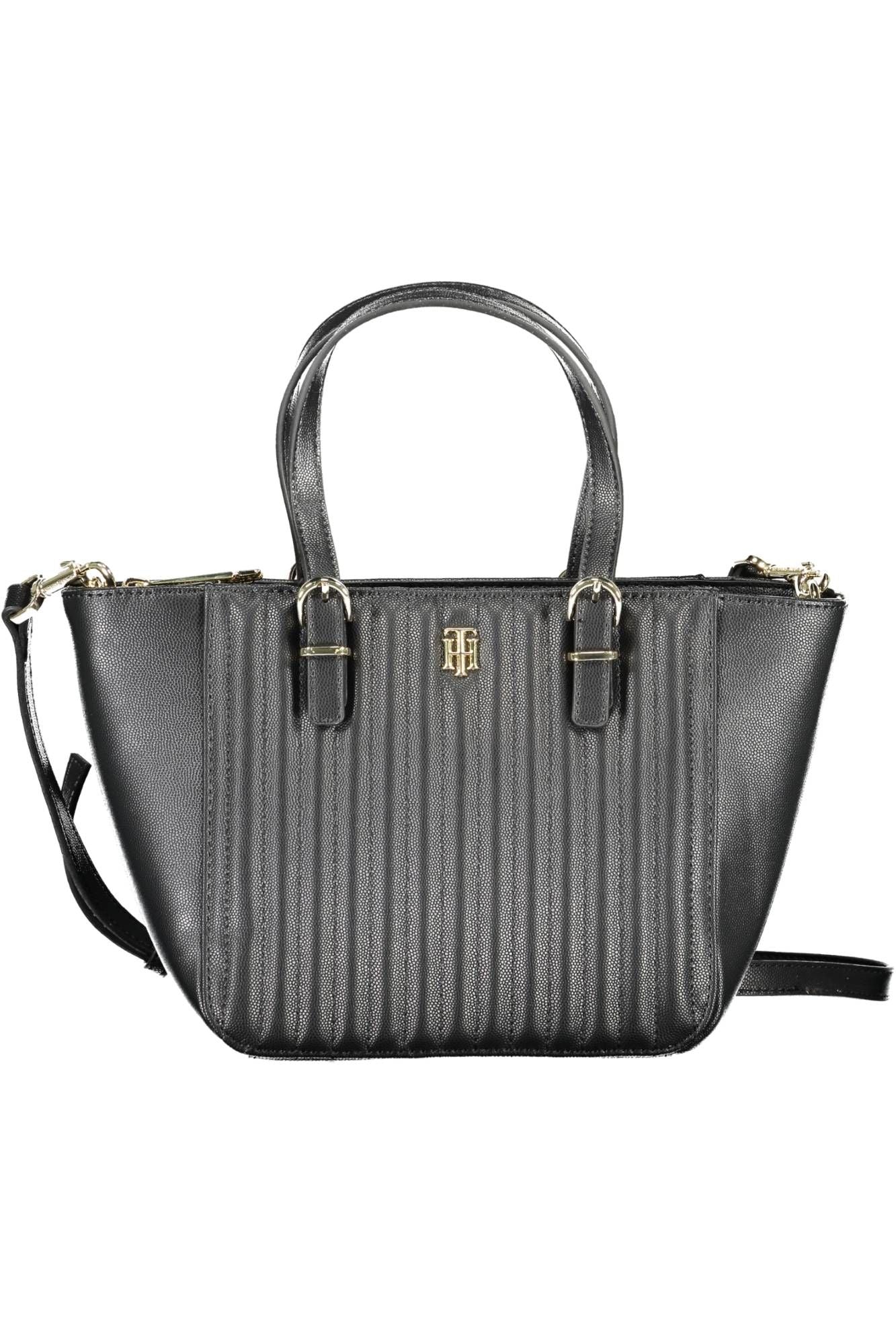 Tommy Hilfiger Black Polyethylene Women Handbag - KALAJ