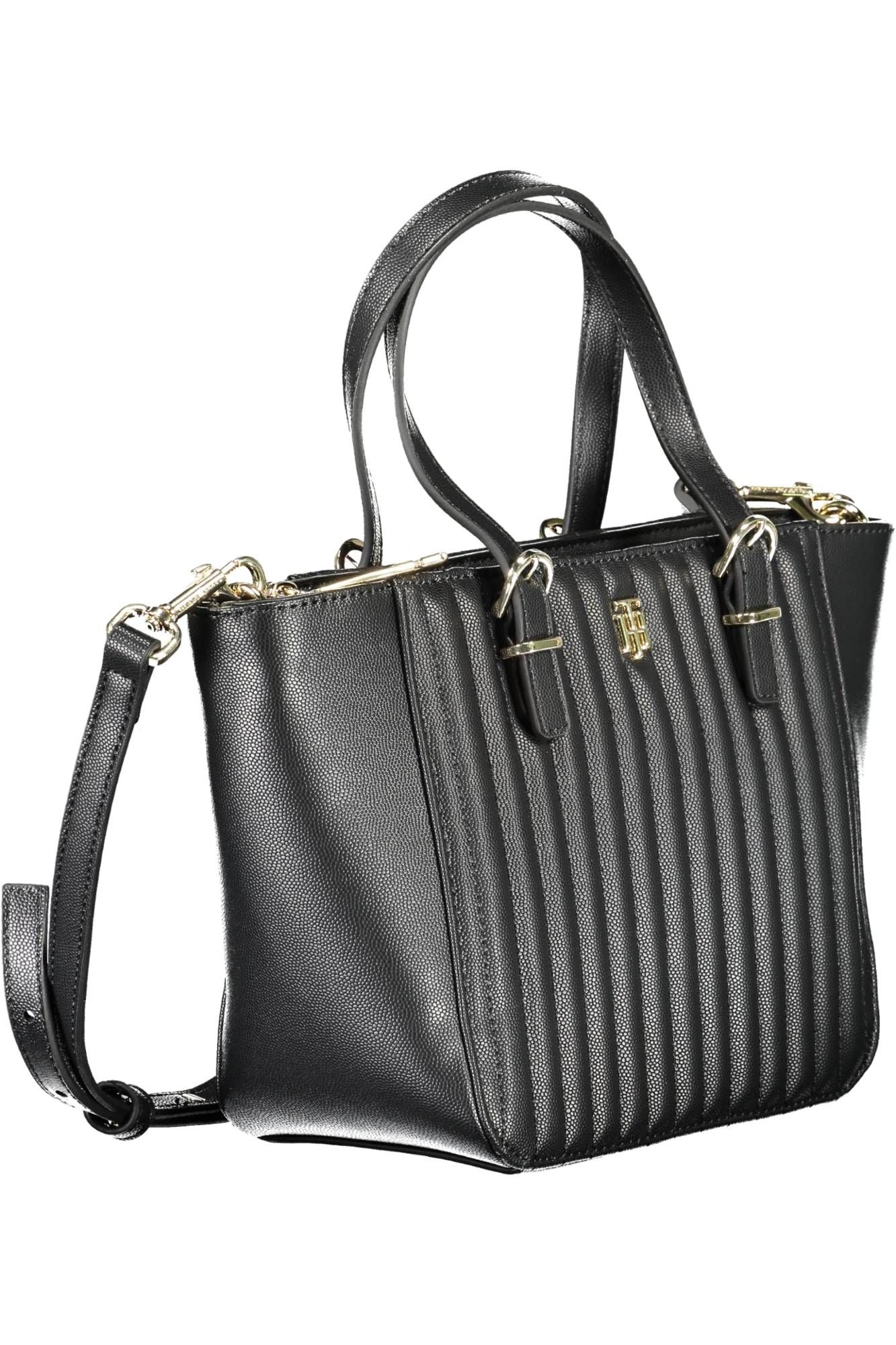 Tommy Hilfiger Black Polyethylene Women Handbag - KALAJ