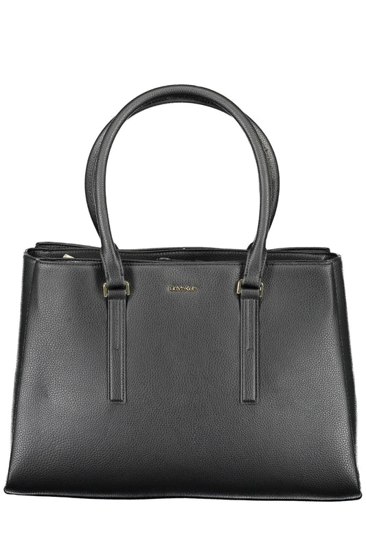 Calvin Klein Black Polyester Women Handbag - KALAJ