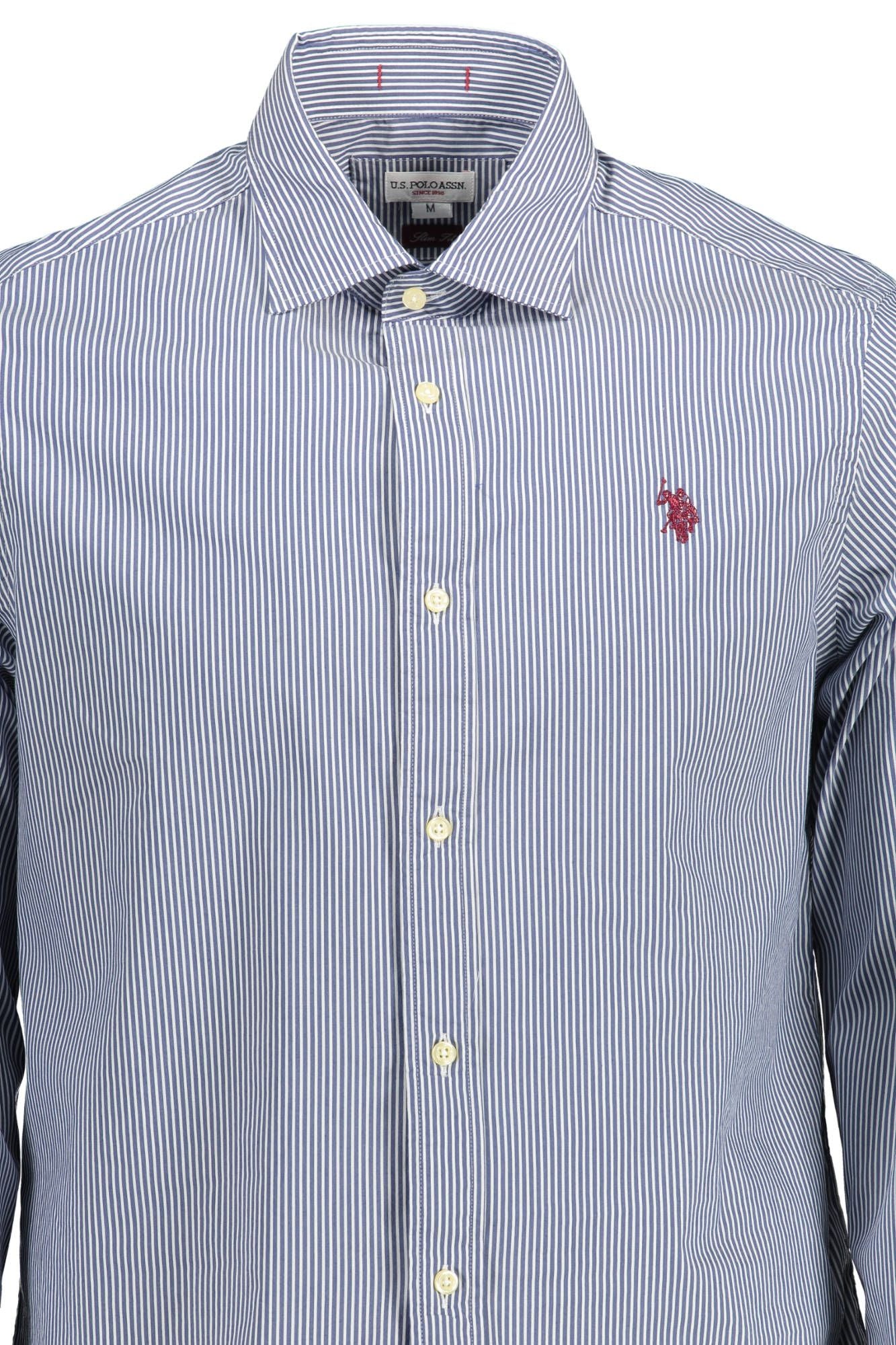 U.S. POLO ASSN. Blue Cotton Men Shirt