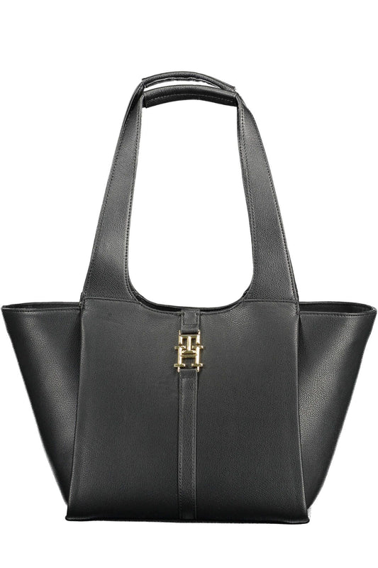 Tommy Hilfiger Black Polyethylene Women Handbag - KALAJ