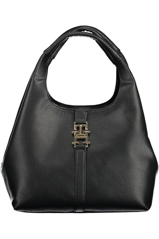 Tommy Hilfiger Black Polyethylene Women Handbag - KALAJ