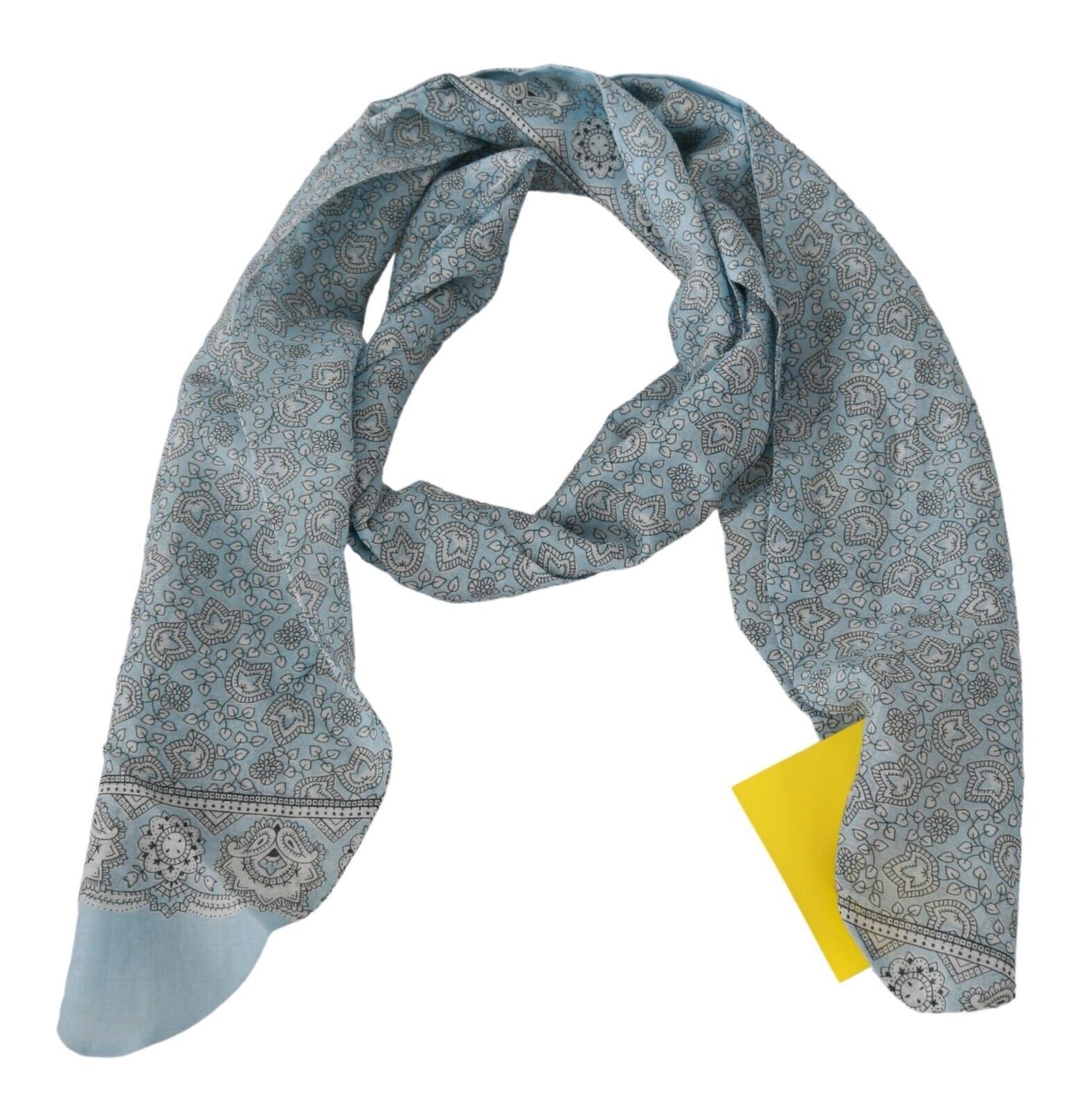 Ermanno Scervino Elegant Silk Bandana Wrap Shawl Scarf - KALAJ