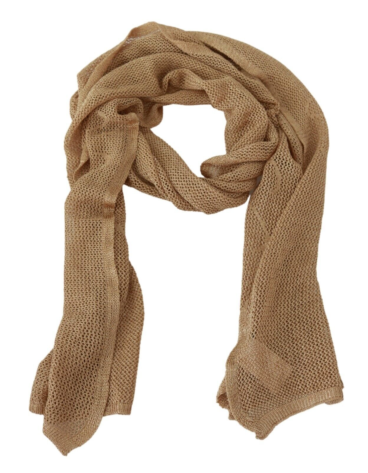 GF Ferre Elegant Men's Brown Neck Wrap Shawl Scarf - KALAJ