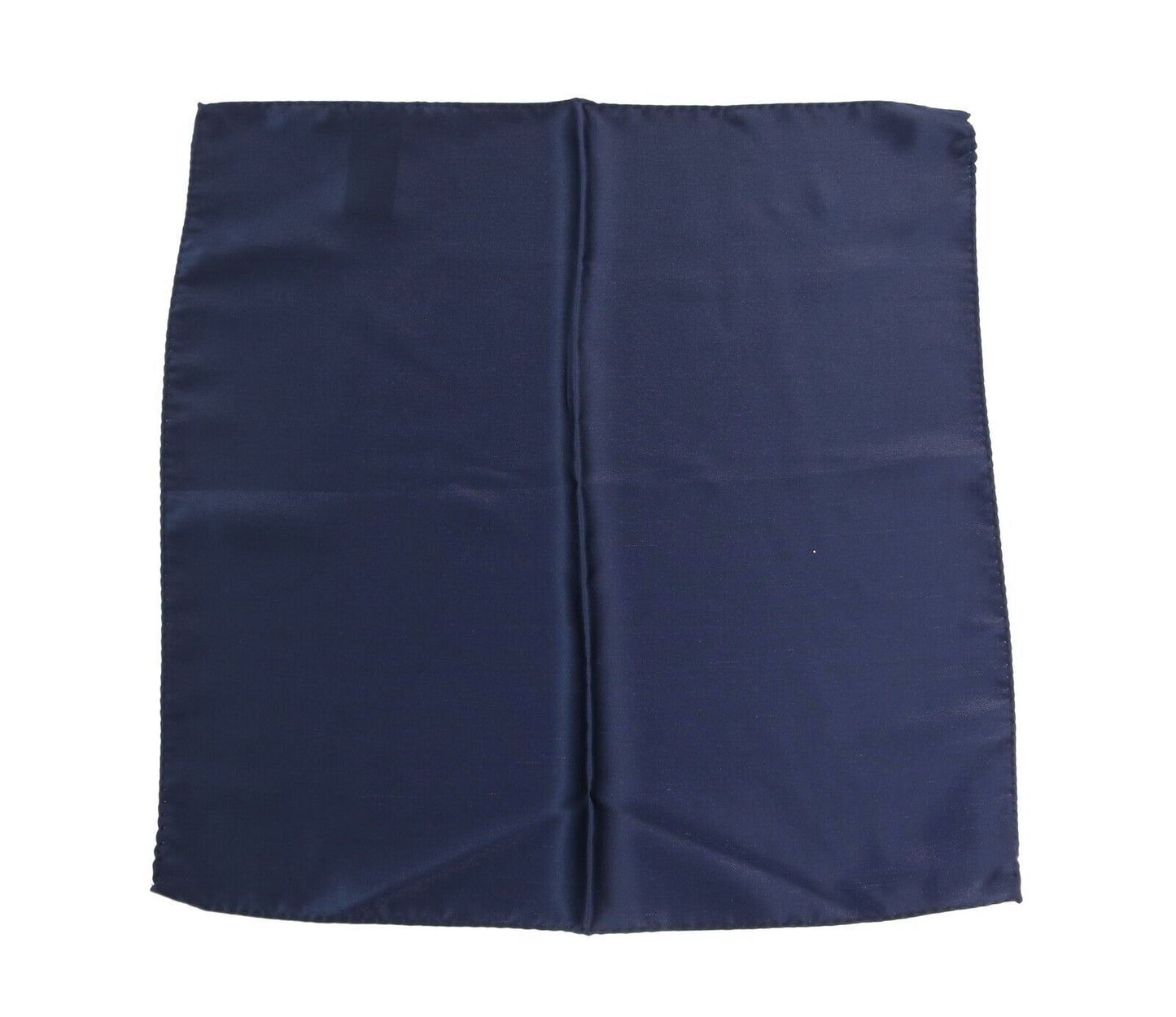 Dolce & Gabbana Elegant Silk Pocket Square in Lustrous Blue - KALAJ