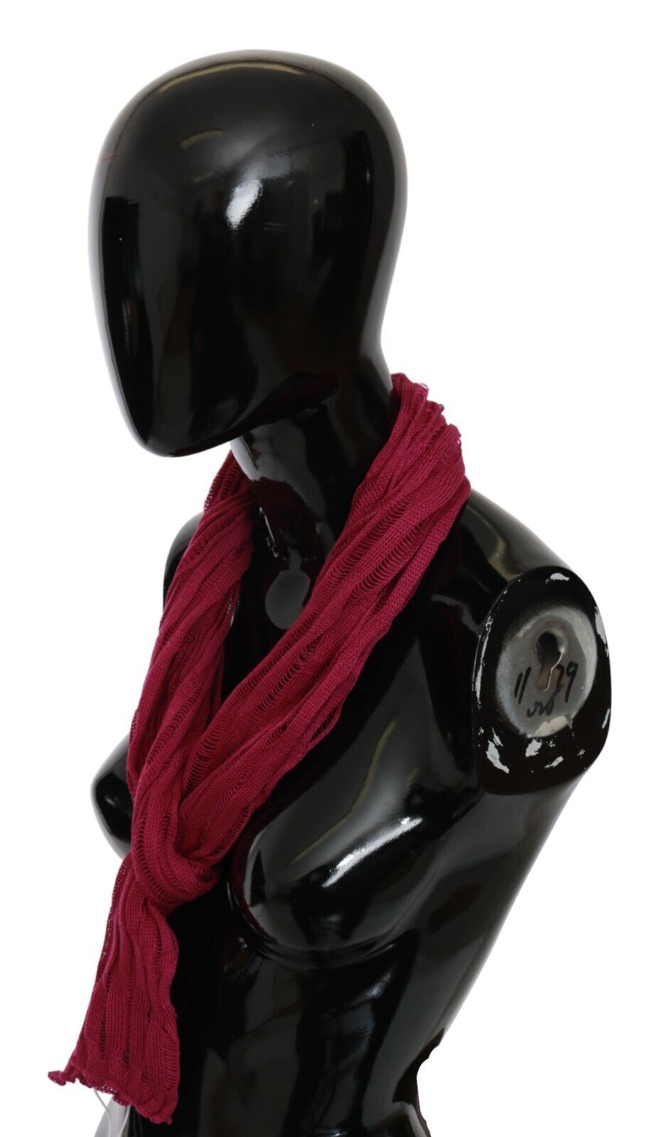 John Galliano Bordeaux Elegance Foulard Shawl Scarf - KALAJ