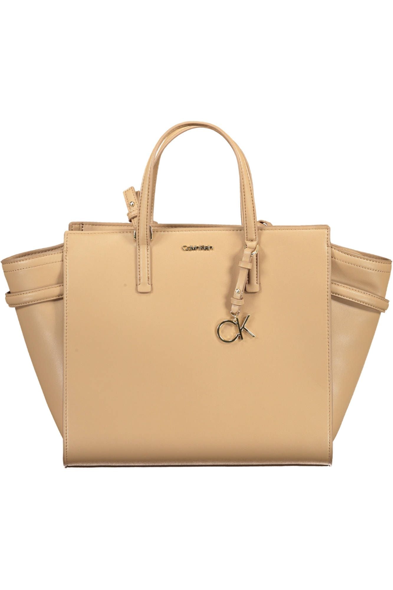 Calvin Klein Beige Polyester Women Handbag - KALAJ