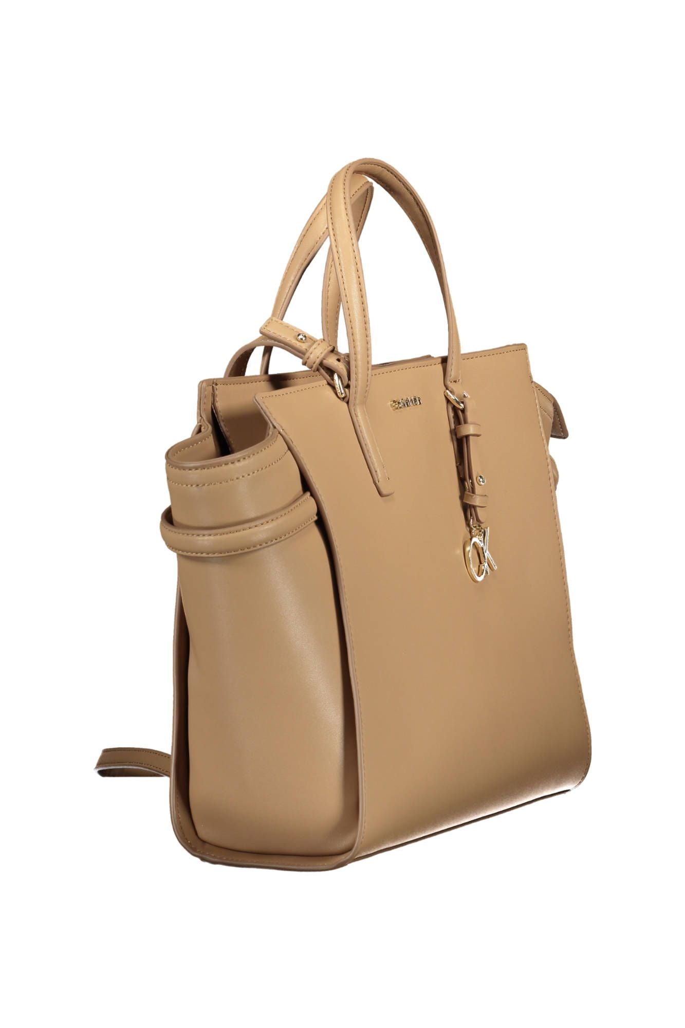 Calvin Klein Beige Polyester Women Handbag - KALAJ