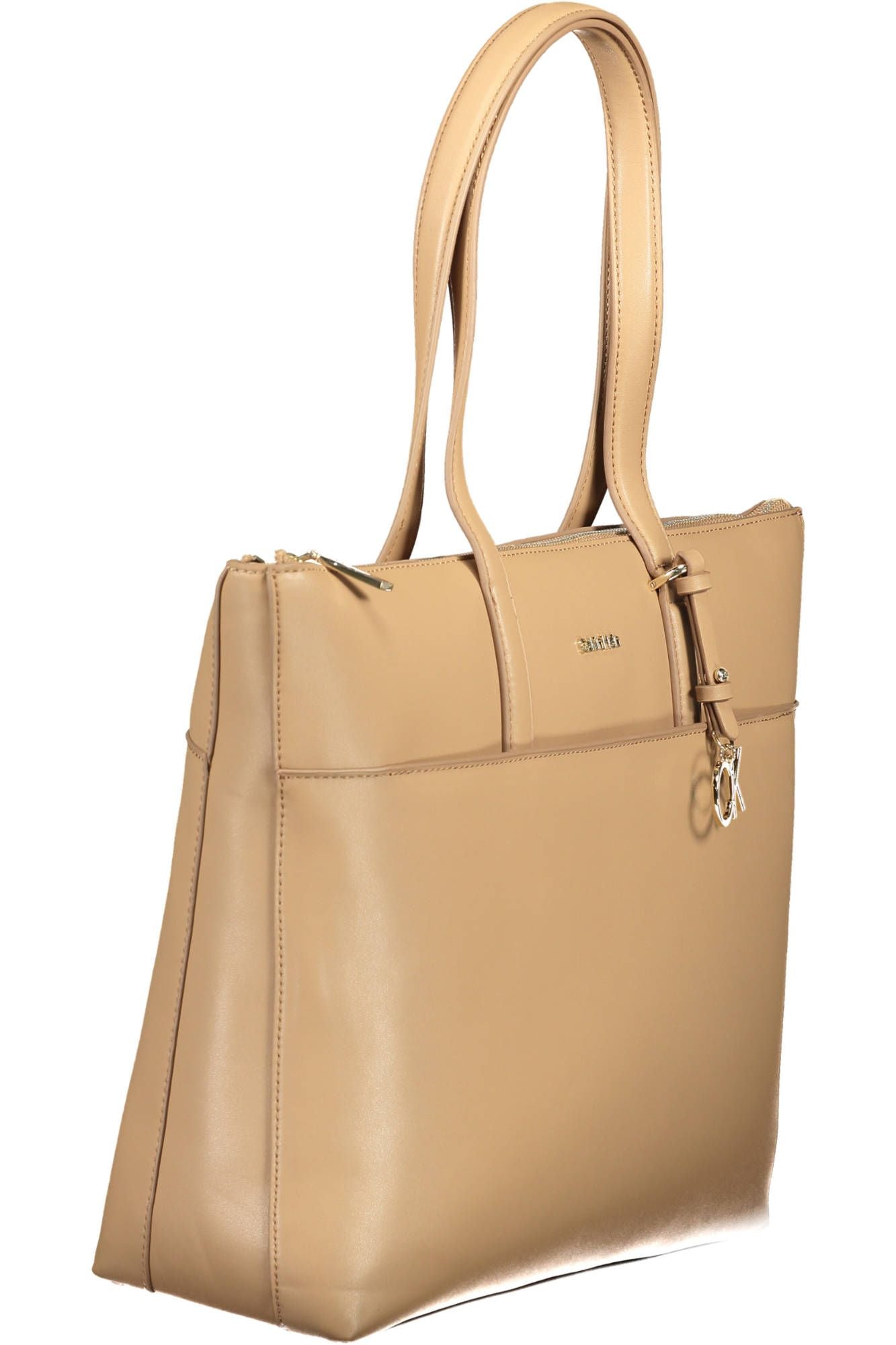 Calvin Klein Beige Polyester Women Handbag - KALAJ