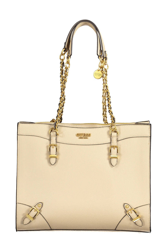 Guess Jeans Beige Polyethylene Handbag
