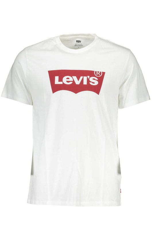 Levi's White Cotton Men T-Shirt