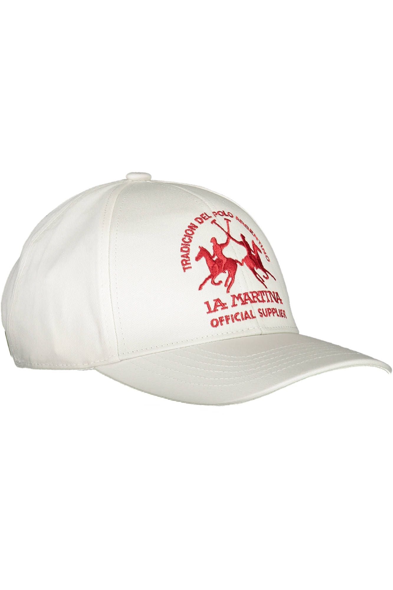 La Martina White Cotton Men Cap - KALAJ