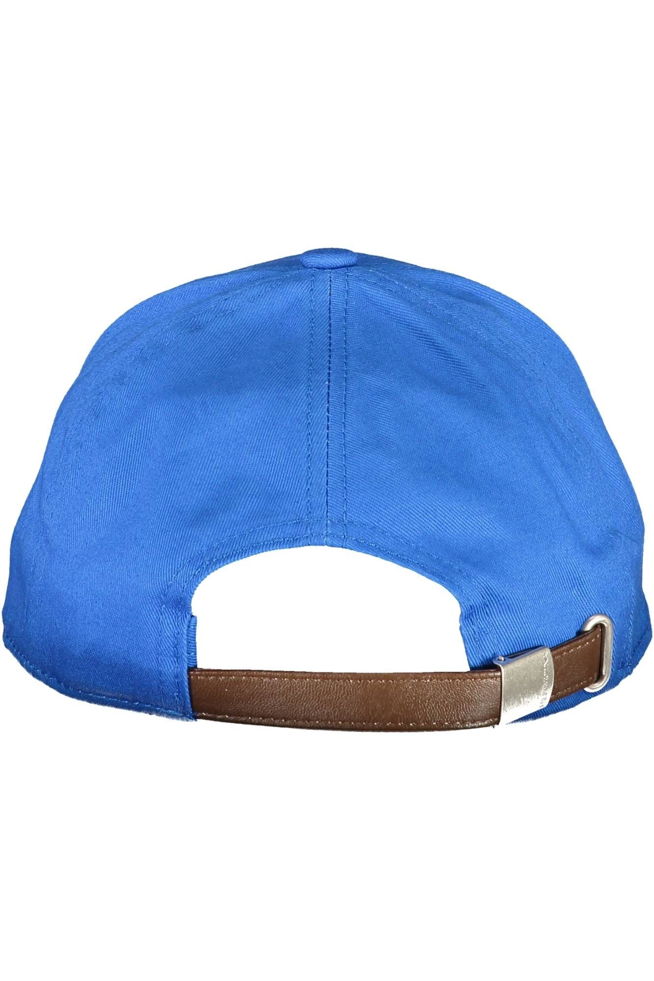 La Martina Blue Cotton Men Cap - KALAJ