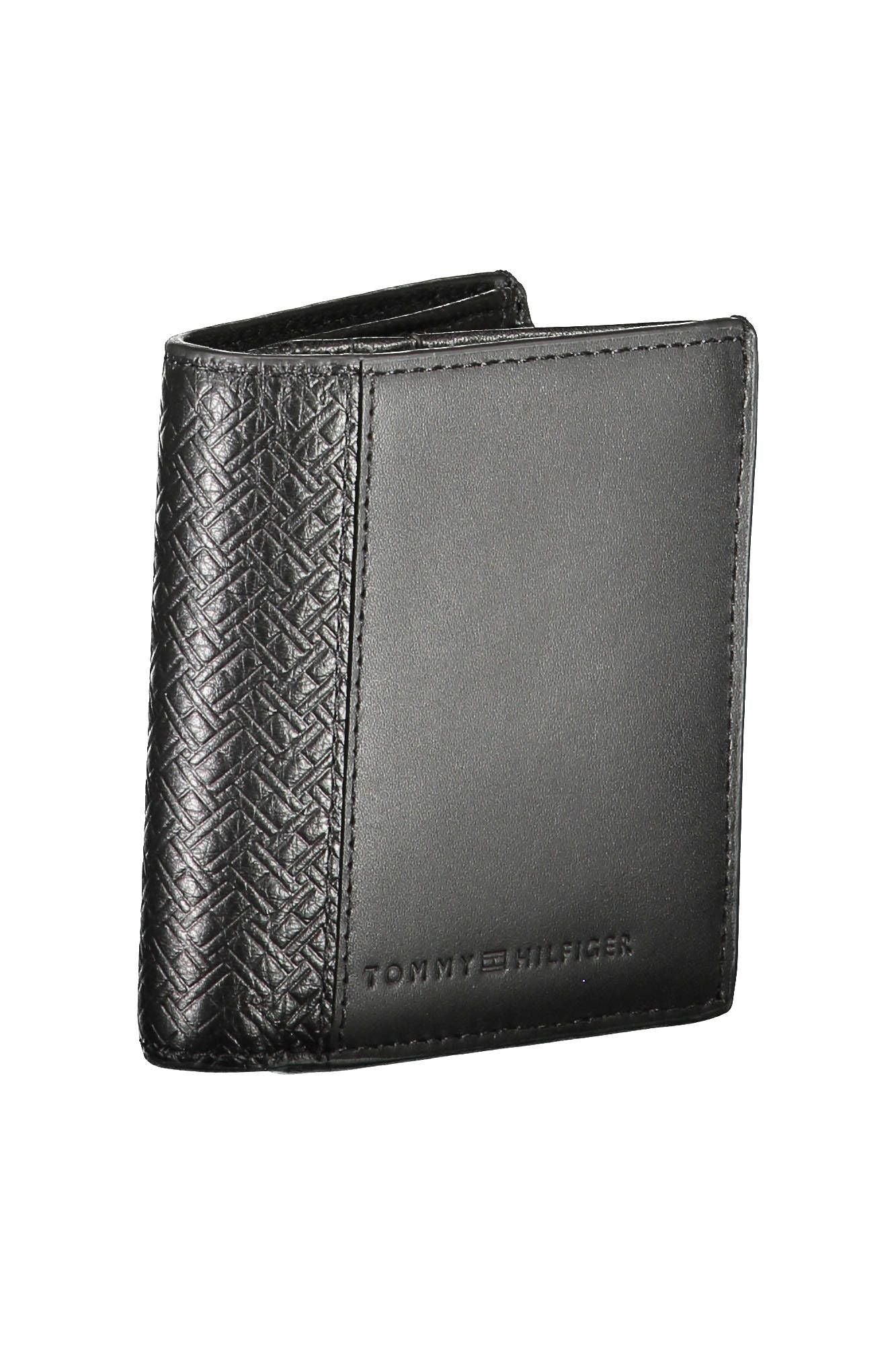 Tommy Hilfiger Black Leather Men Wallet - KALAJ