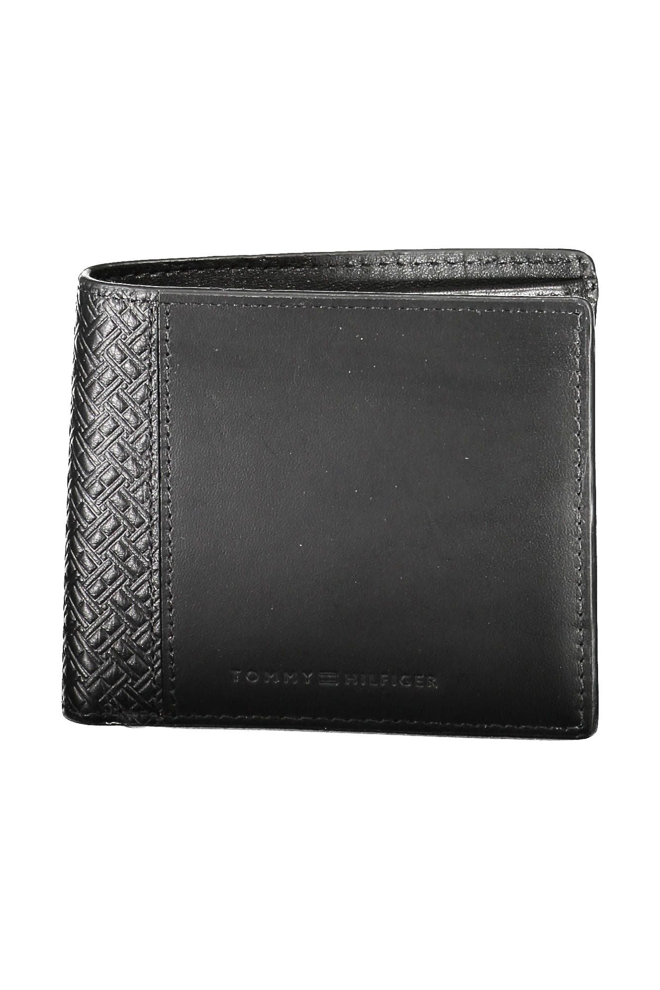 Tommy Hilfiger Black Leather Men Wallet - KALAJ