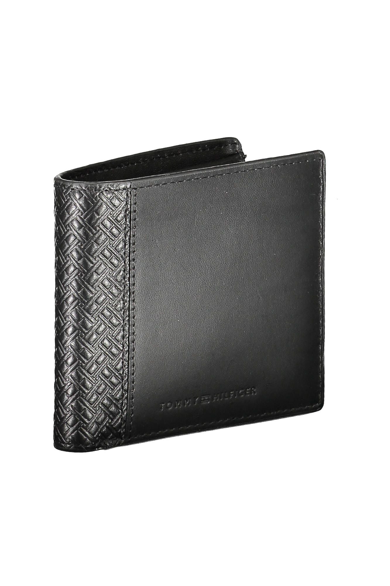 Tommy Hilfiger Black Leather Men Wallet - KALAJ