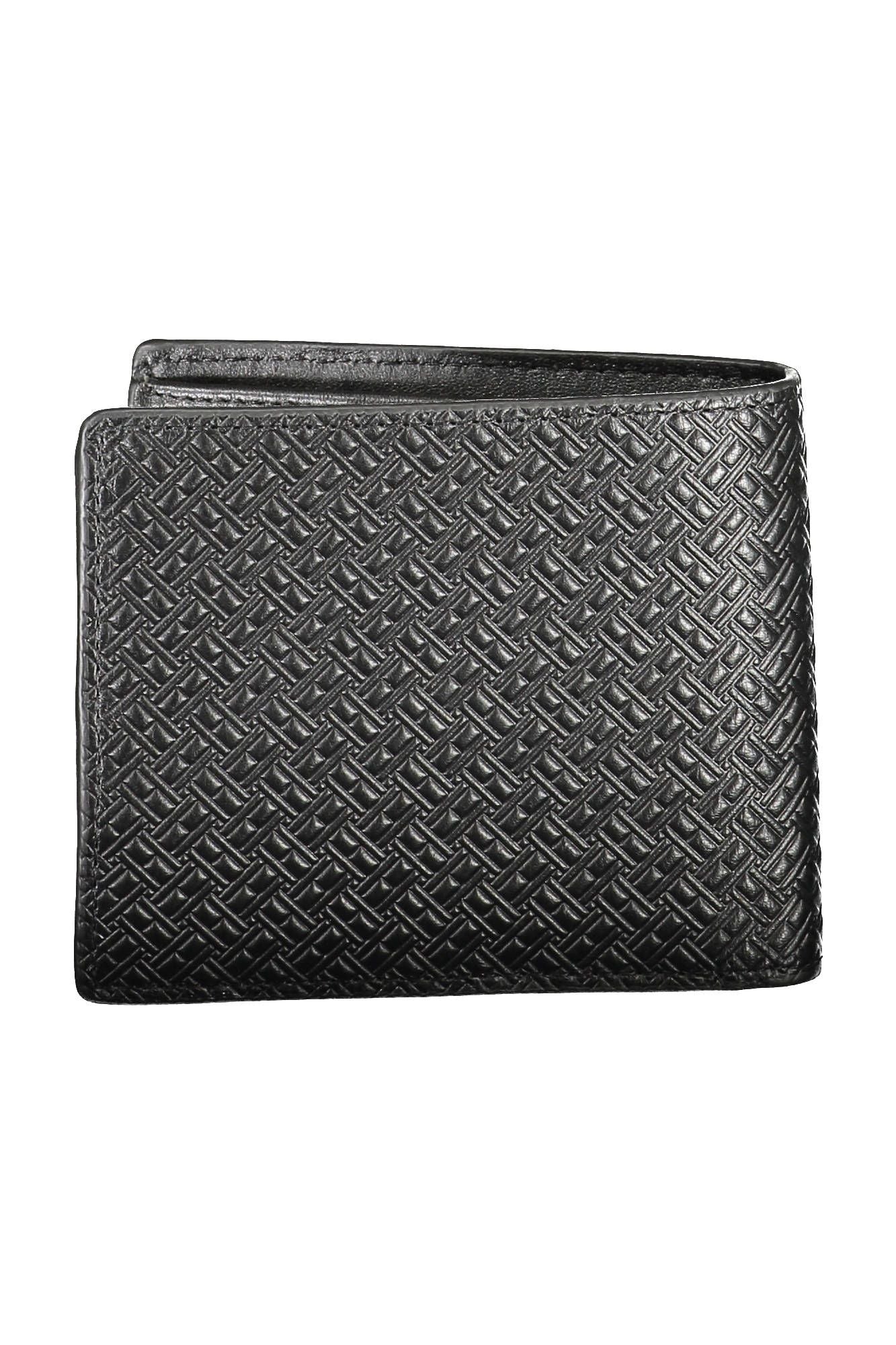 Tommy Hilfiger Black Leather Men Wallet - KALAJ