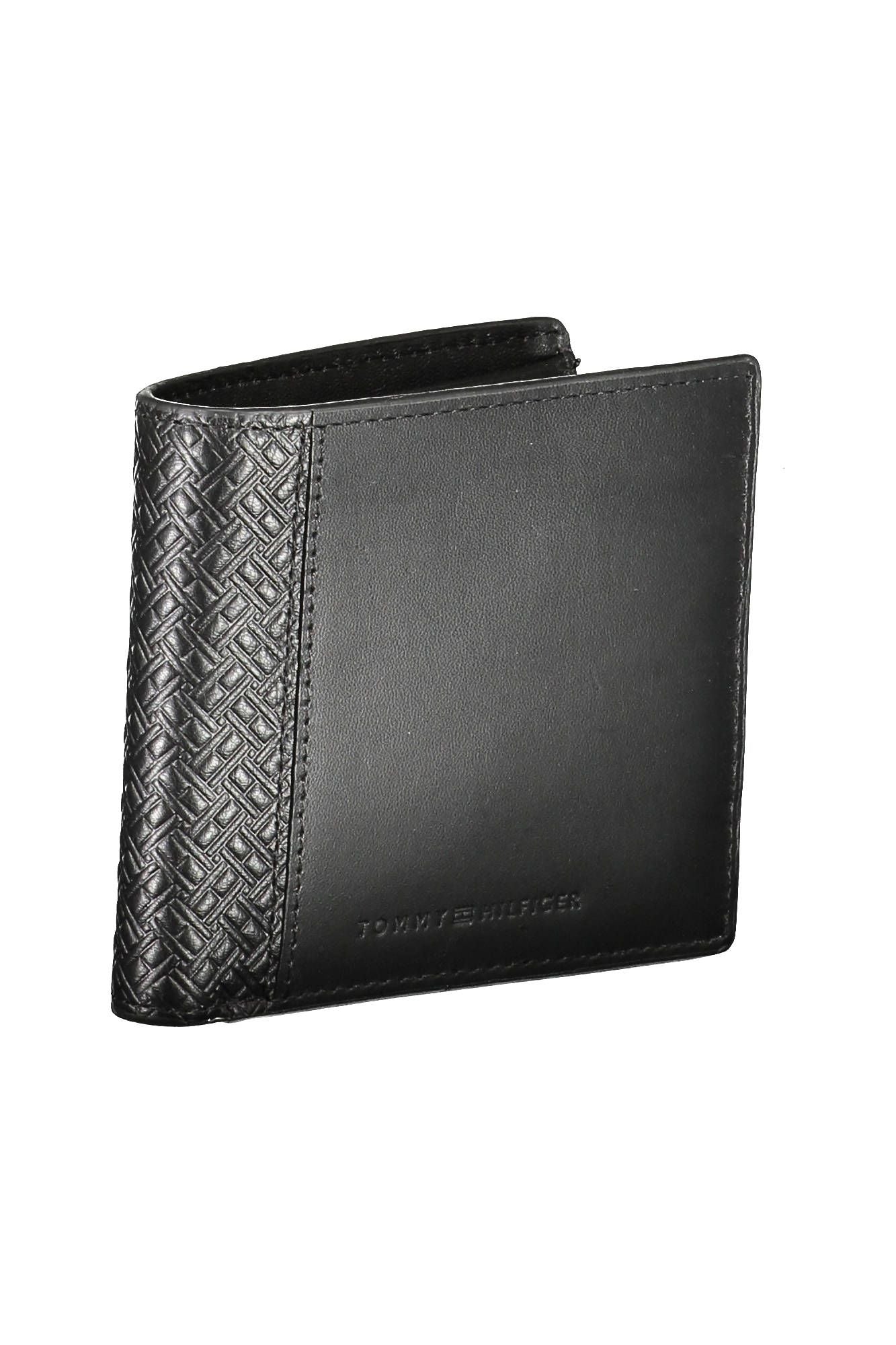 Tommy Hilfiger Black Leather Men Wallet - KALAJ