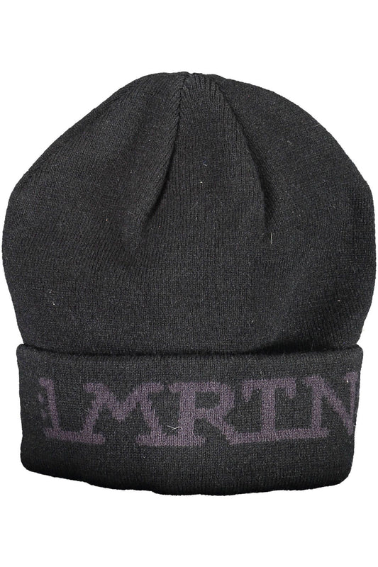 La Martina Black Acrylic Men Cap - KALAJ