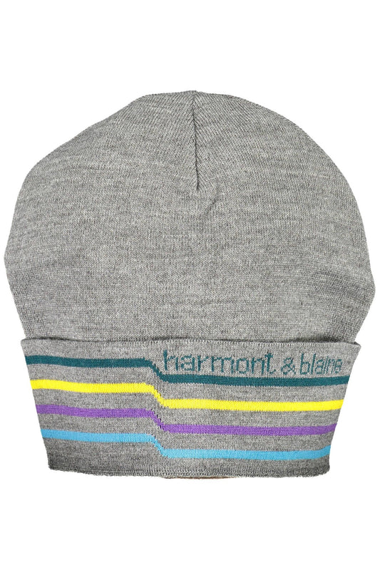 Harmont & Blaine Gray Wool Men Cap - KALAJ