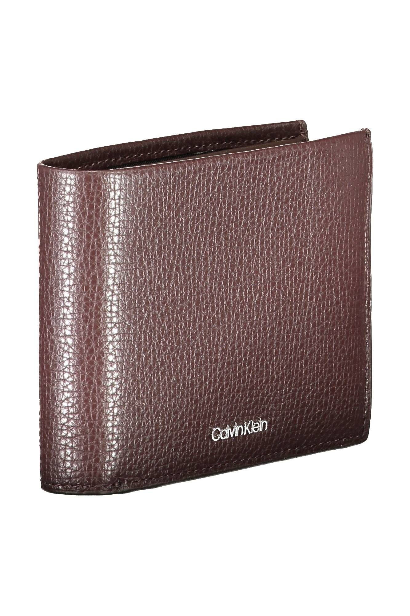 Calvin Klein Brown Leather Men Wallet - KALAJ