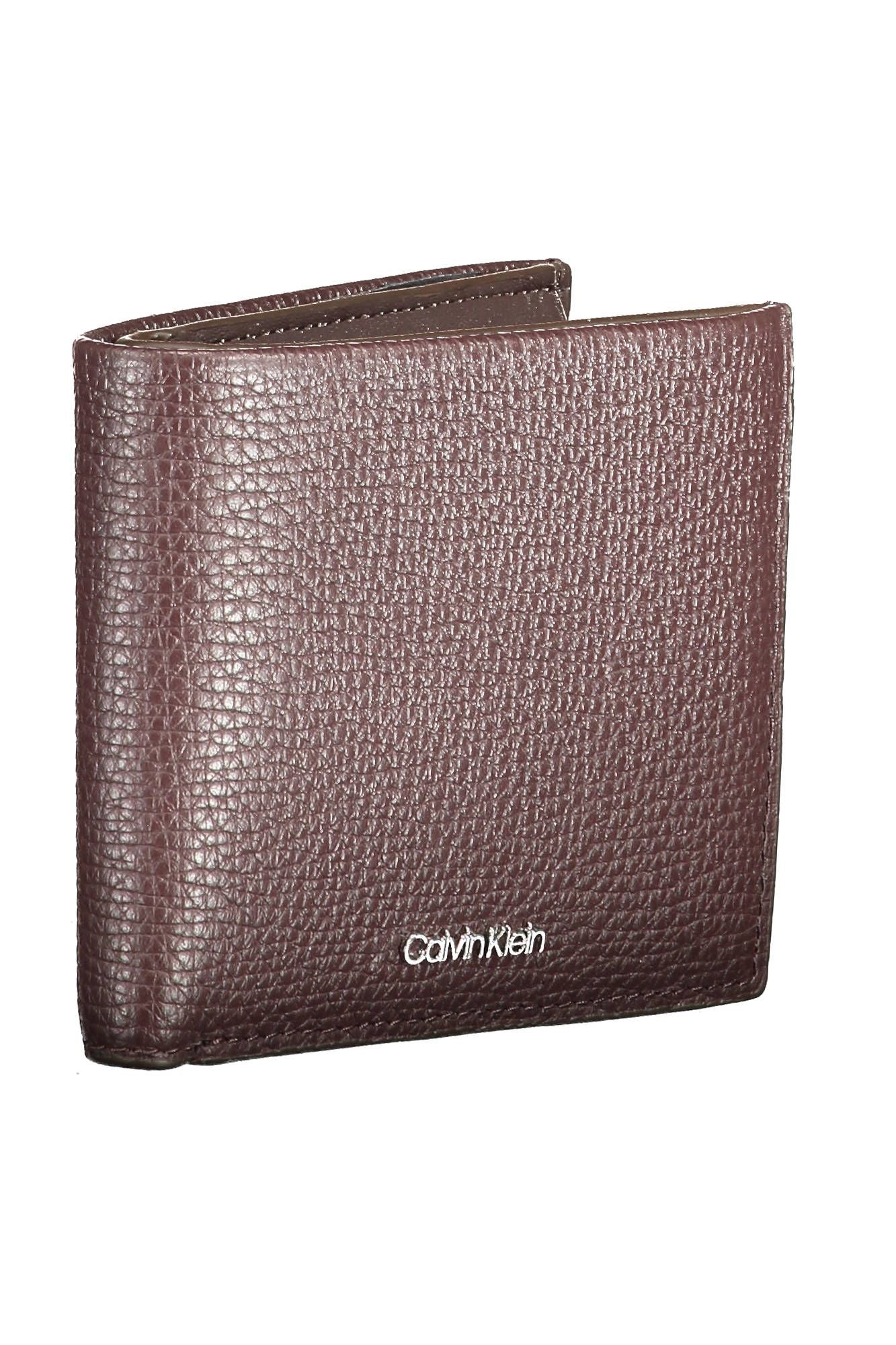 Calvin Klein Brown Leather Men Wallet - KALAJ