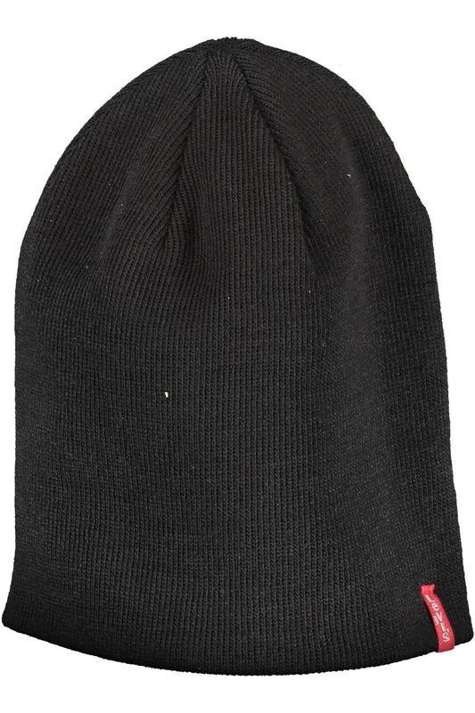 Levi's Black Acrylic Men Cap - KALAJ