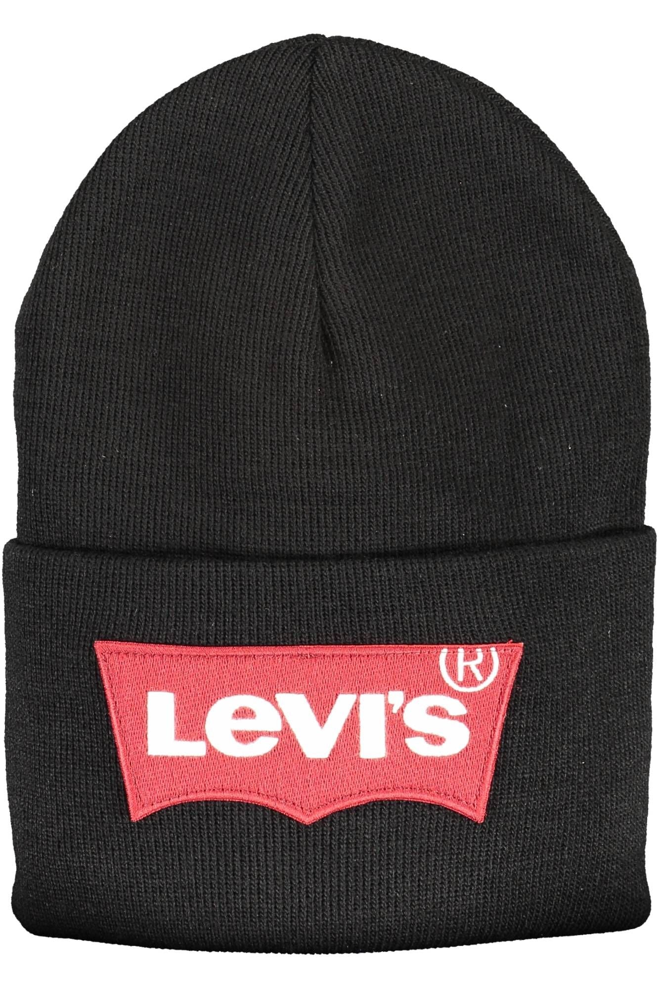 Levi's Black Acrylic Men Cap - KALAJ