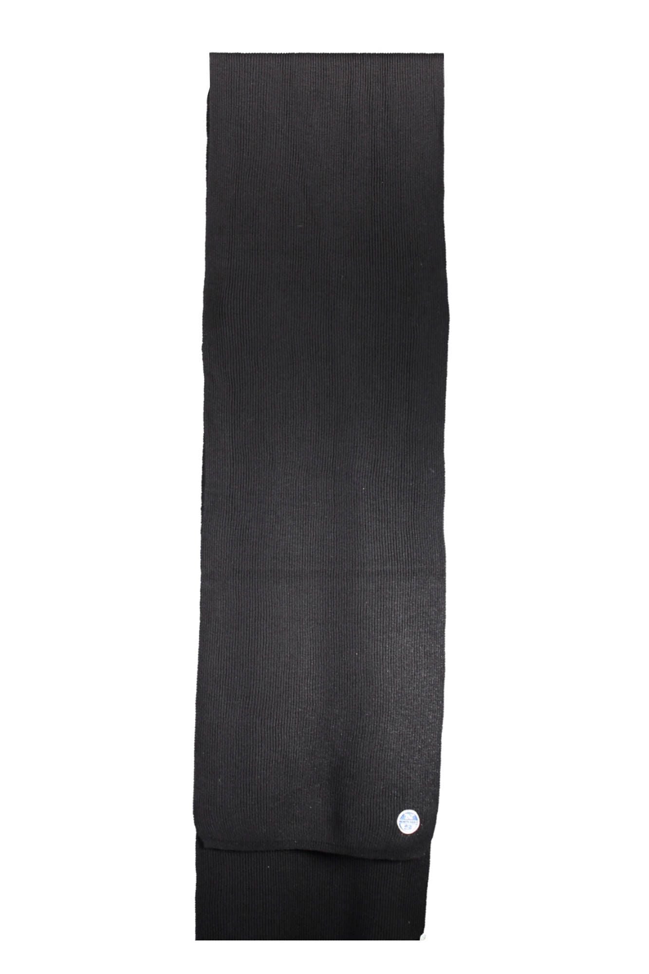 North Sails Black Cotton Men Scarf - KALAJ